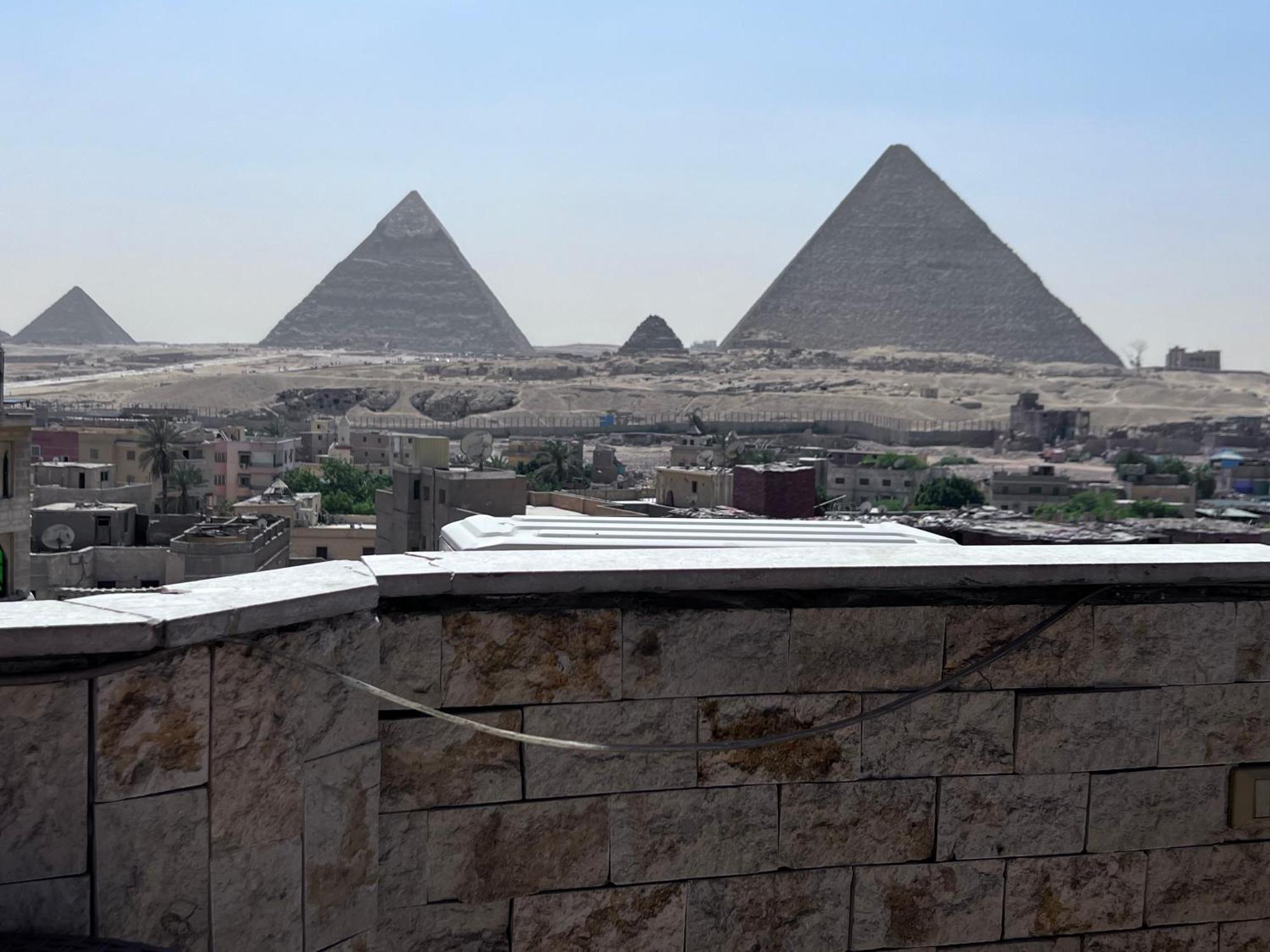 Imhotep Pyramids View Inn Kafrat al Jabal Exterior foto